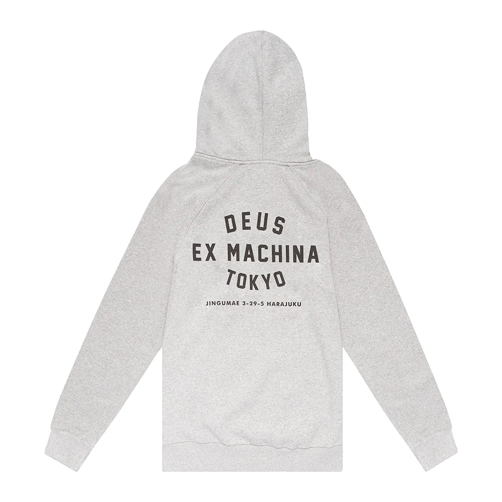 Tokyo Address Hoodie - Grey Marle - Image 5