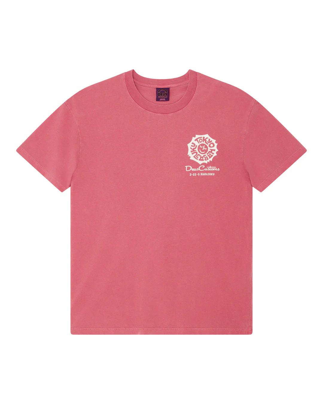 Tokyo Address Tee - Melon Red - Image 3