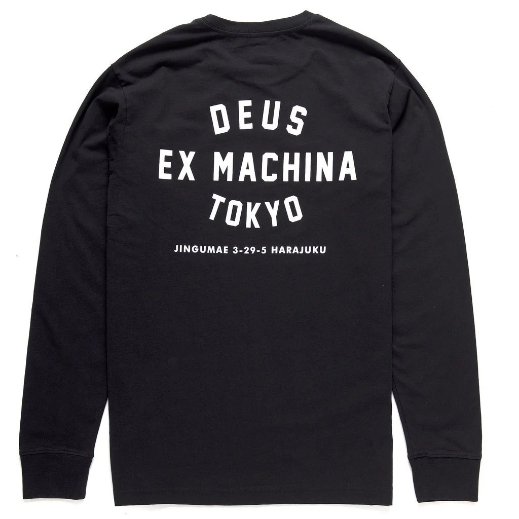 Tokyo Address Long Sleeve Tee - Black - Image 2