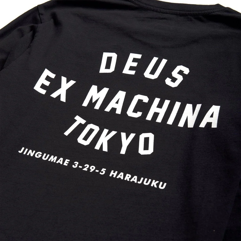 Tokyo Address Long Sleeve Tee - Black - Image 4