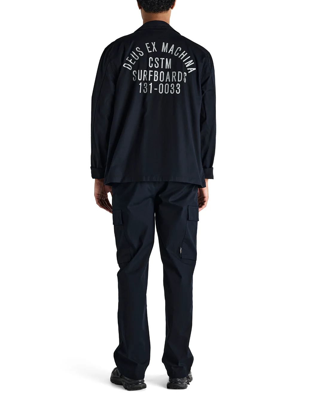 Tommy Poplin Surf Shirt - Black - Image 4