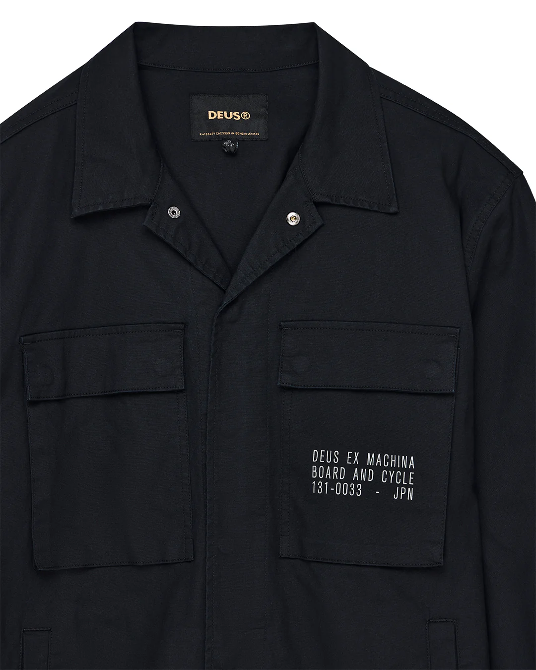 Tommy Poplin Surf Shirt - Black - Image 8