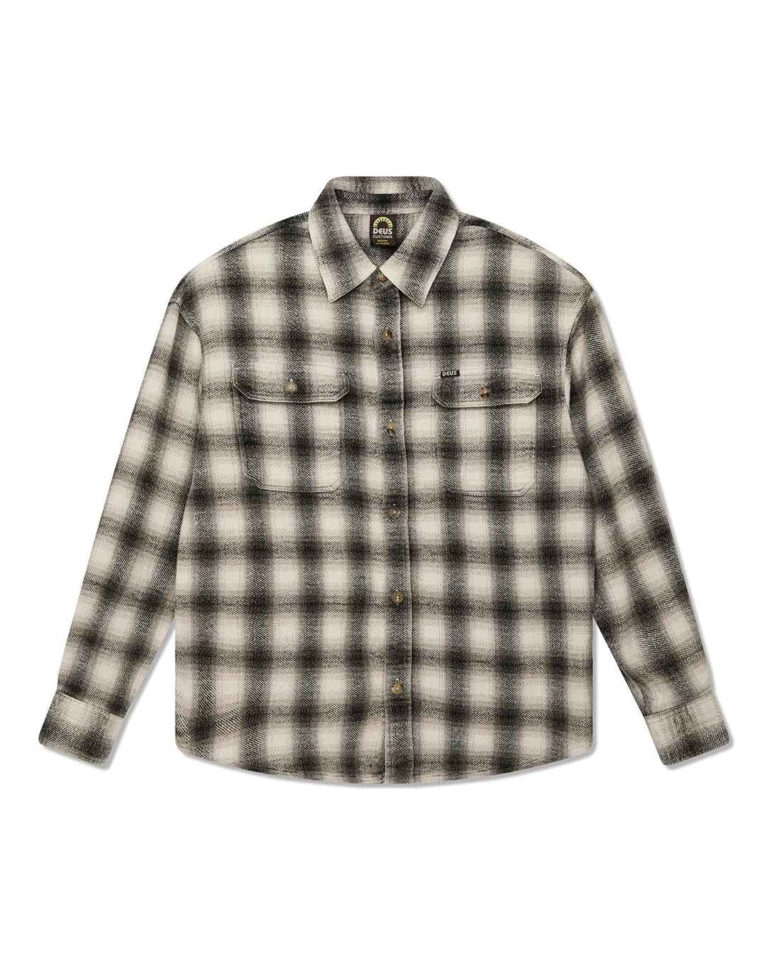 Too Busy To Work Check Shirt - White Check - Image 3