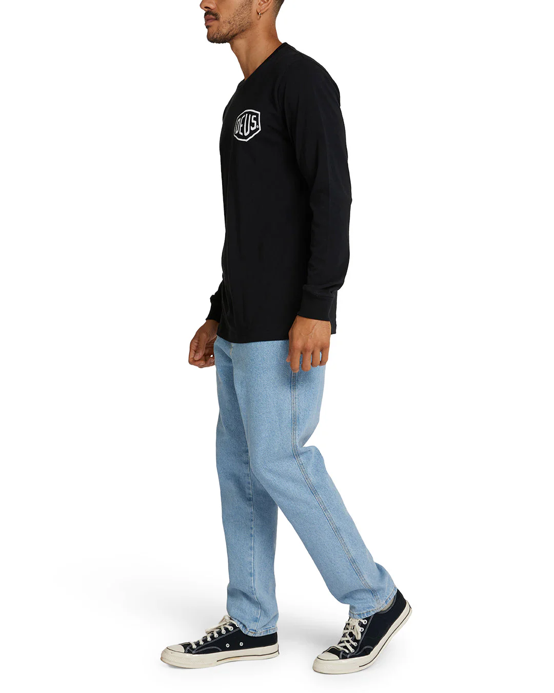 Venice Long Sleeve Tee - Black - Image 4