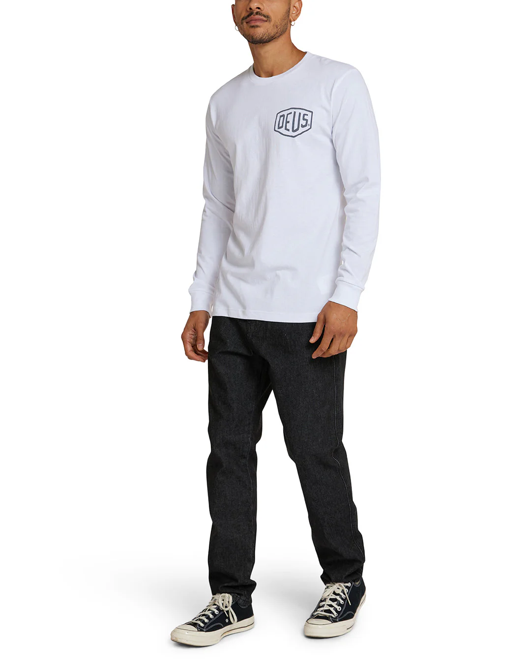 Venice Long Sleeve Tee - White - Image 3