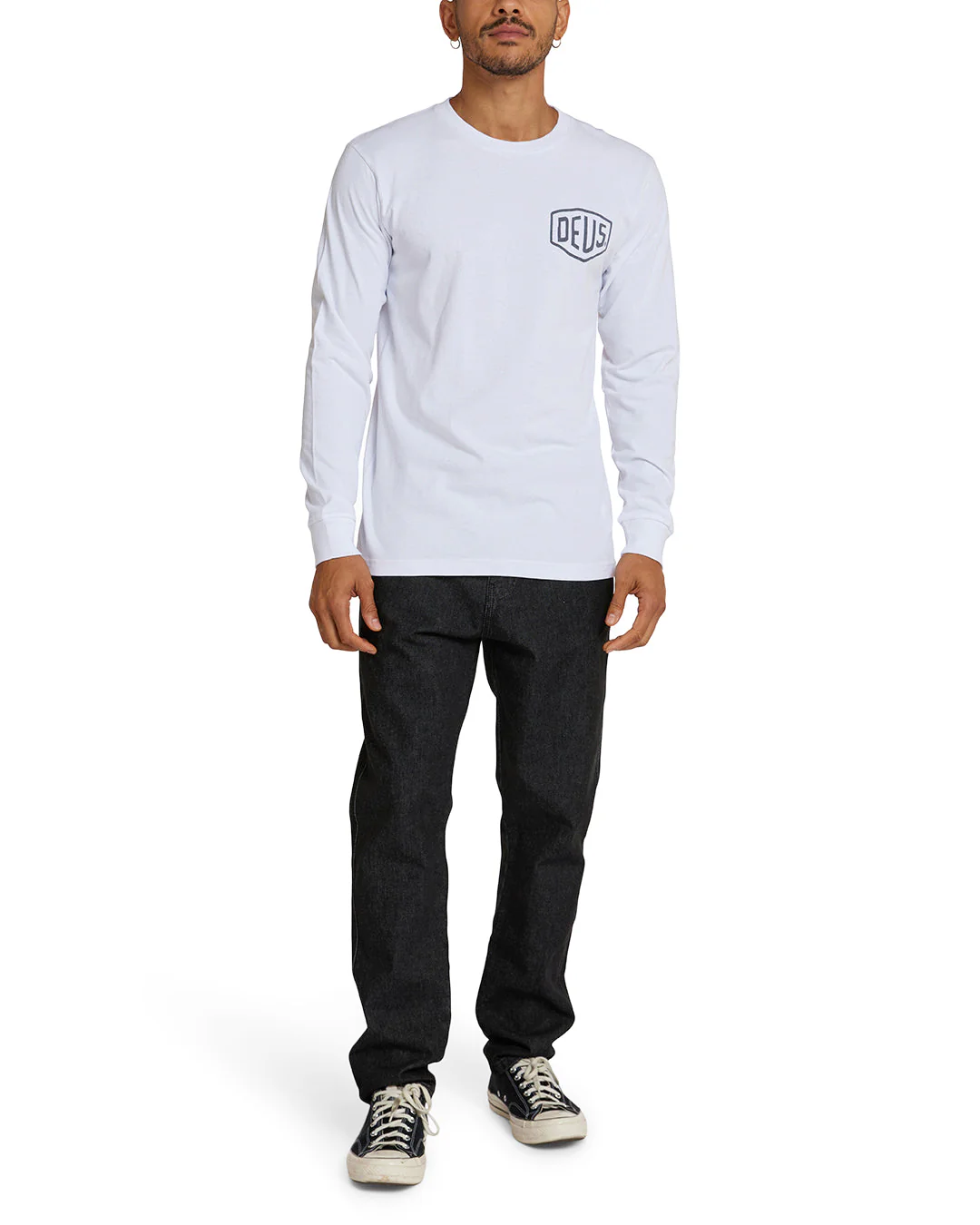 Venice Long Sleeve Tee - White - Image 4