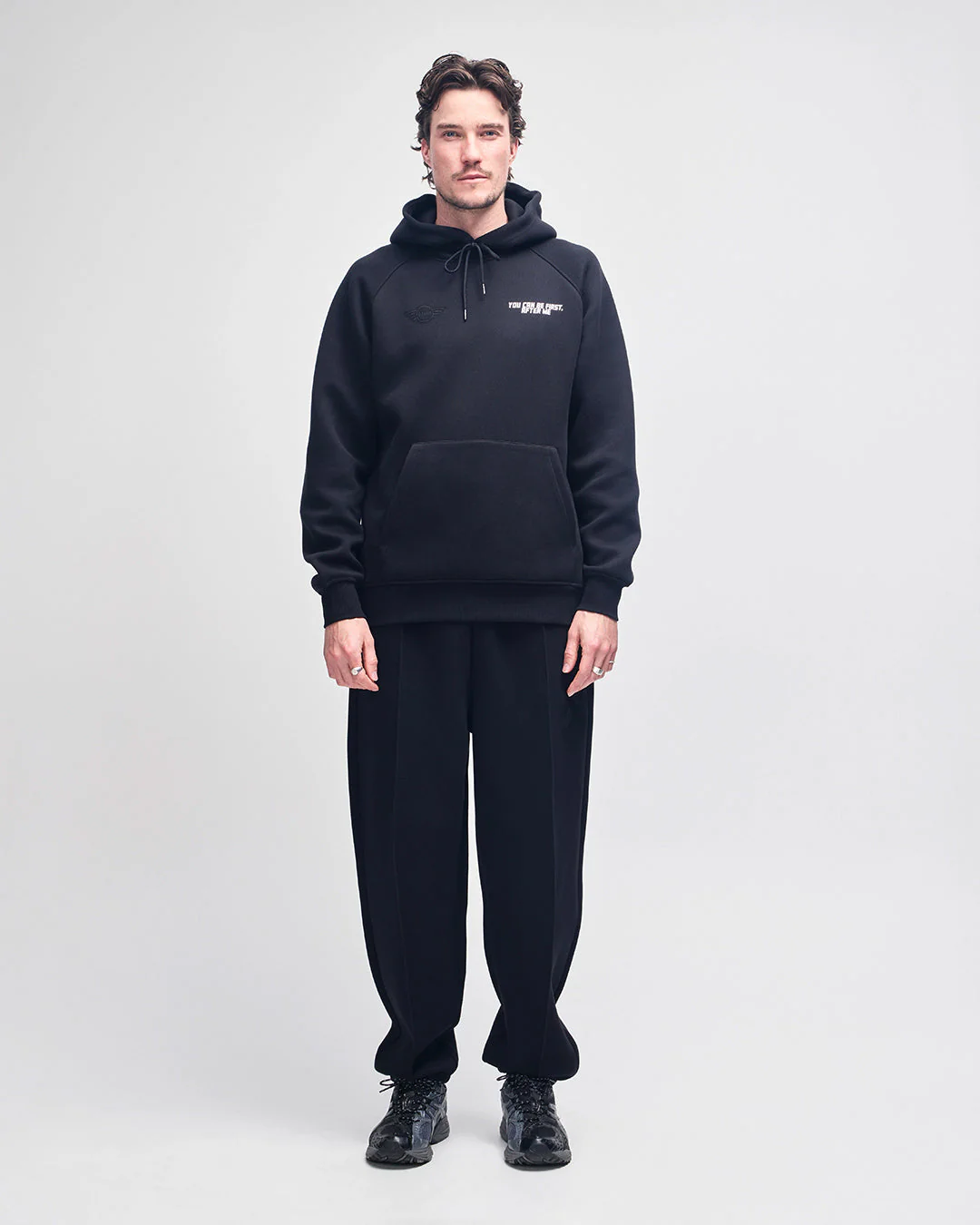You Can Be First Hoodie - Black - Image 6